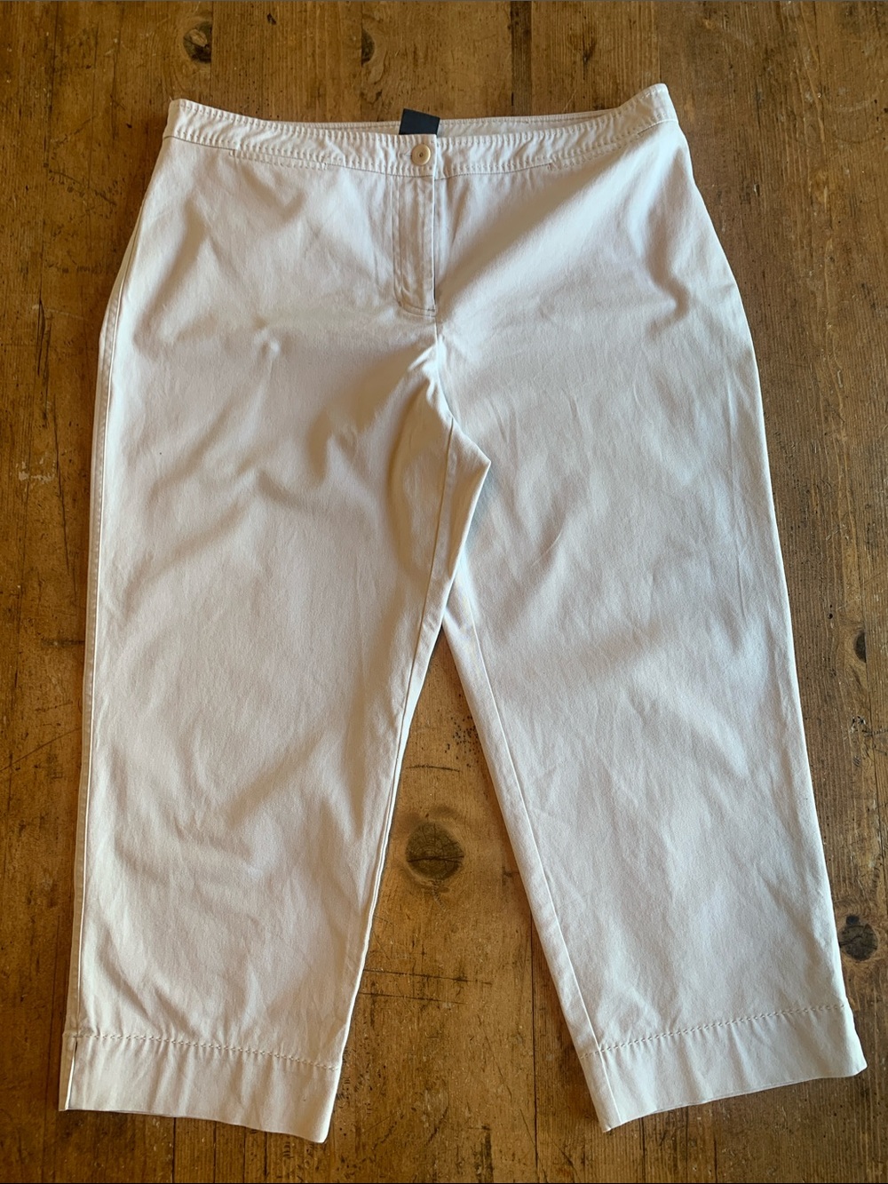 Eileen Fisher Cream Cropped Pants